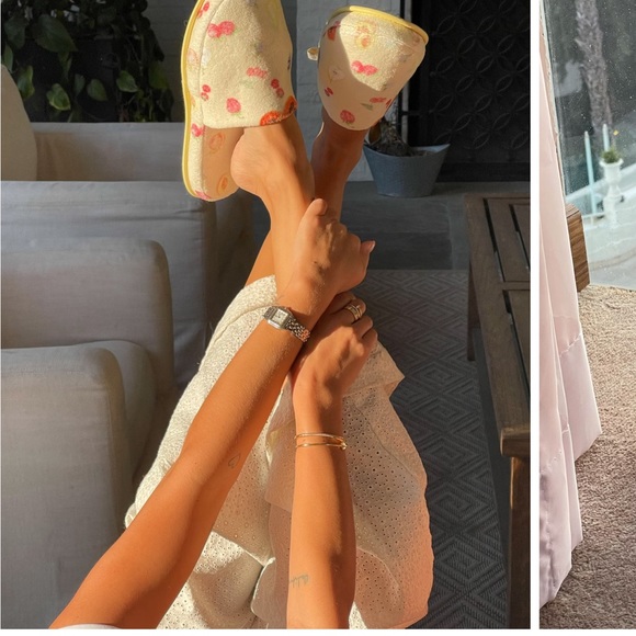 Djerf avenue Terry Slippers Fruit size 36-38 (euro) size 6-7 (US) - Picture 3 of 3